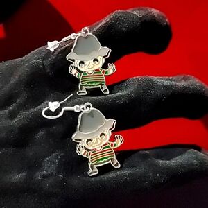 Freddy Krueger earrings